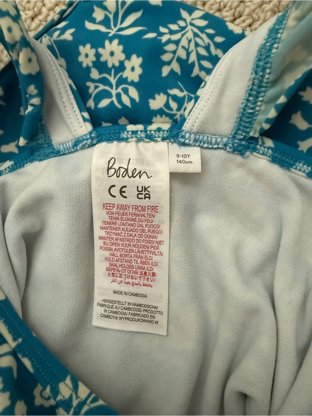 Boden Girls One Piece Bathing Suit - Size 9/10